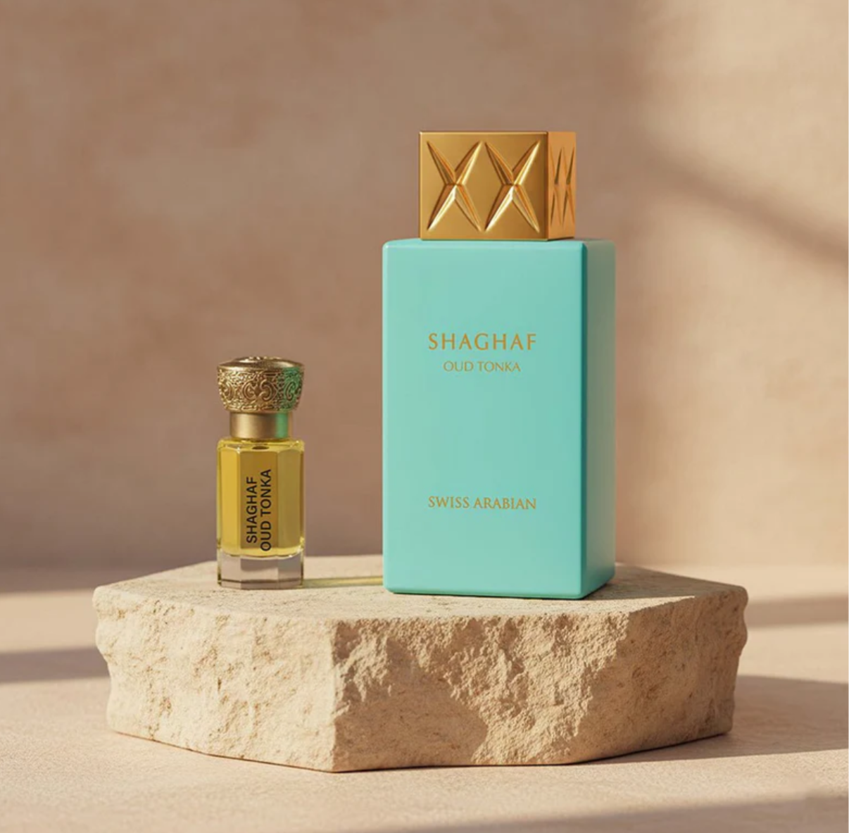 Shaghaf Oud Tonka Bundle By Swiss Arabian - 75ml Eau De Parfum + 12ml Concentrated Perfume Oil