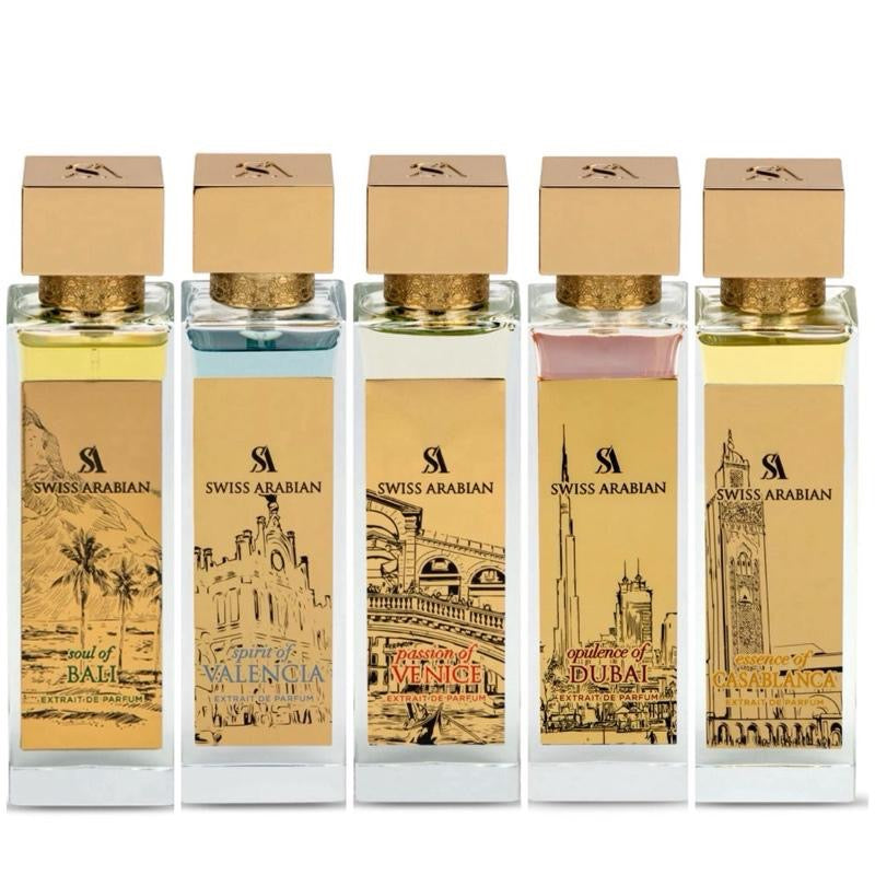 Swiss Arabian FULL SET Of The City Collection - 5 x 100ml Extrait De Parfums