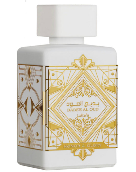 Badee Al Oud White | Honor & Glory | Eau De Parfum | by Lattafa