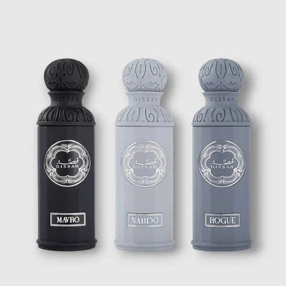 Graphite Set By Gissah 3 x 50ml Eau De Parfums