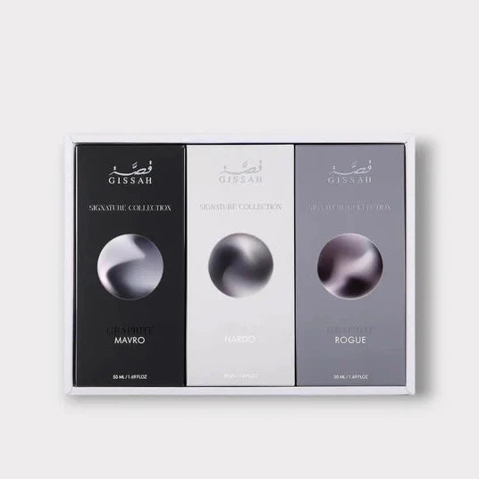 Graphite Set By Gissah 3 x 50ml Eau De Parfums