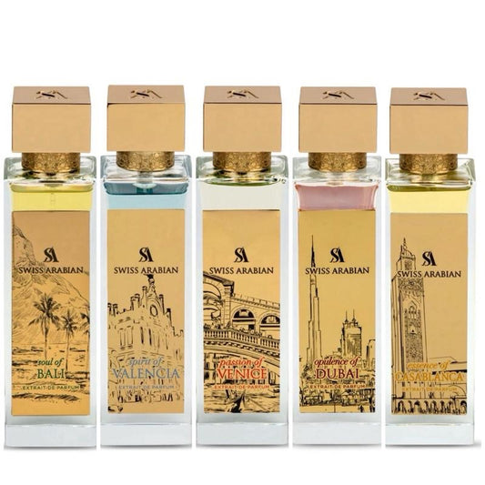 Swiss Arabian FULL SET Of The City Collection - 5 x 100ml Extrait De Parfums